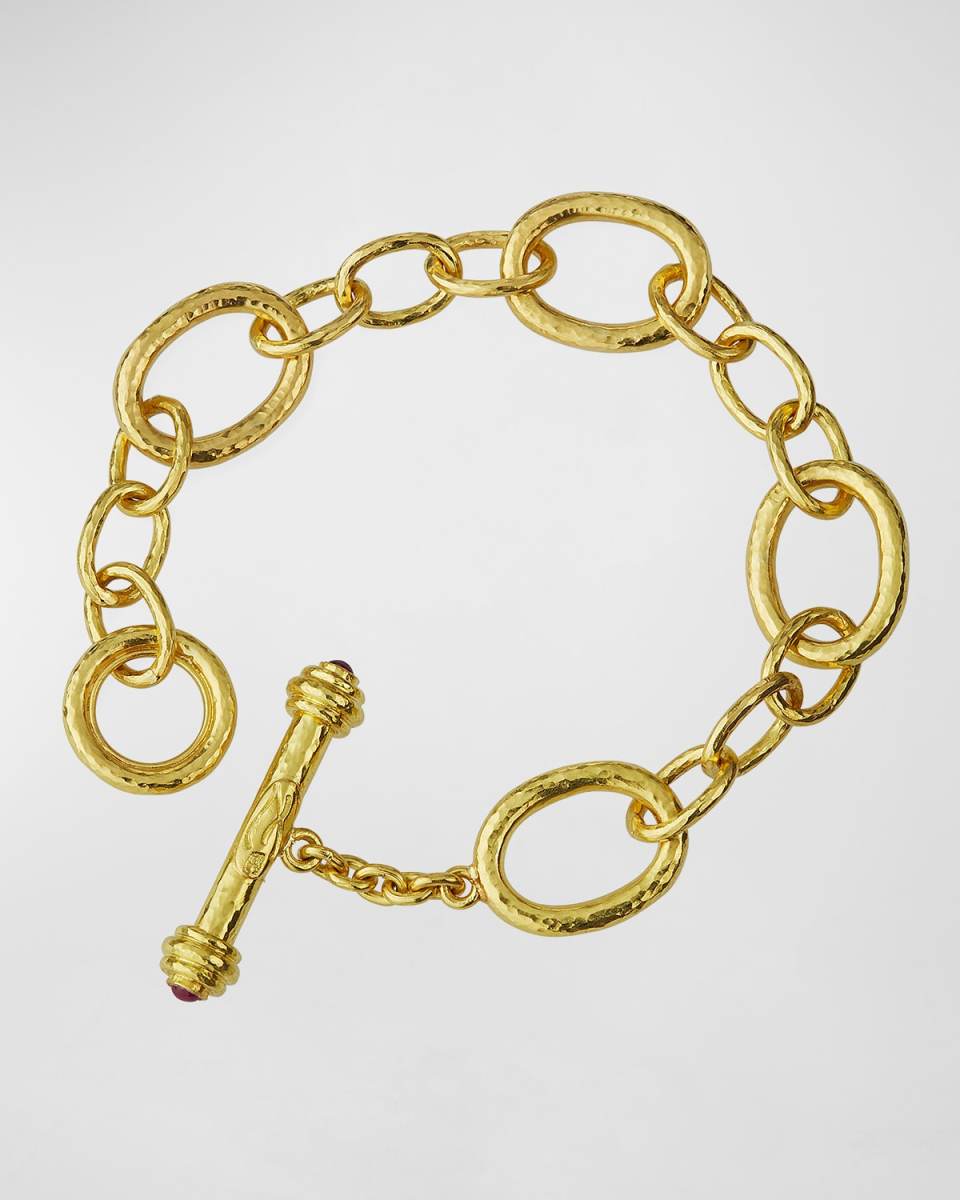 19K Toggle Chain Bracelet